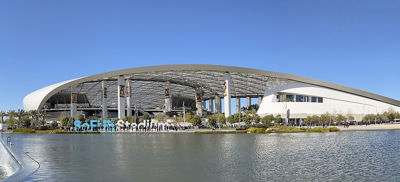 SoFi Stadium in Inglewood, California, home of the Los Angeles Rams (file photo)