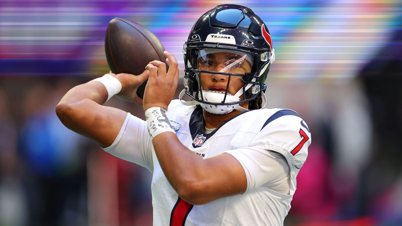 Houston Texans quarterback C.J. Stroud in the pocket during a game