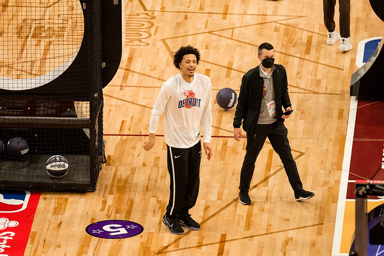 Cade Cunningham of the Detroit Pistons (file photo)