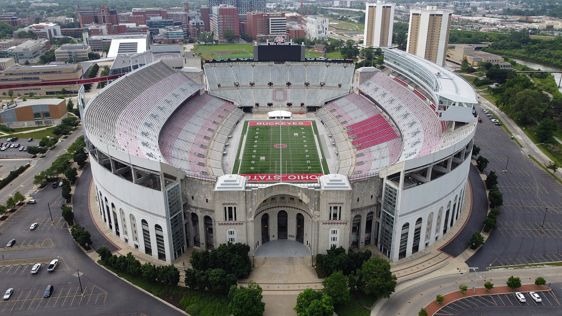 Ohio Stadium in Columbus -- No. 5 Ohio State hosts Maryland on Saturday with Jeremiah Smith's Heisman campaign as the main attraction