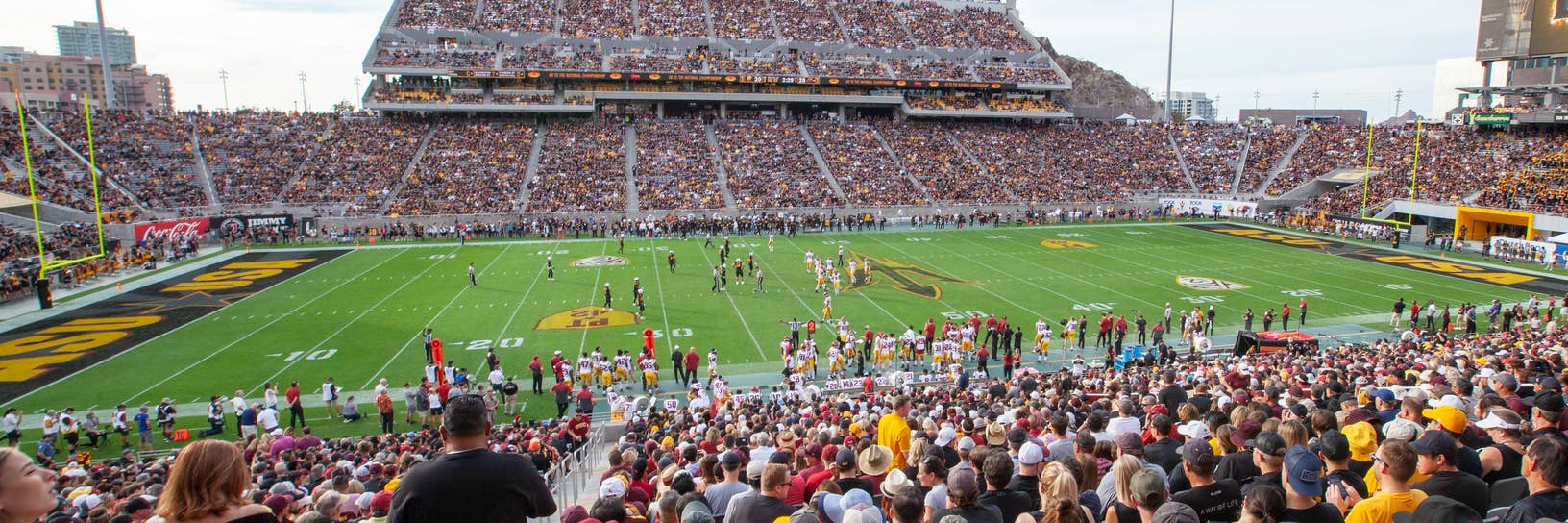 Mountain America Stadium in Tempe packed with Arizona State fans on game day