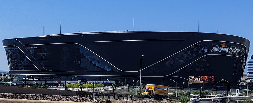 Allegiant Stadium in Las Vegas, scheduled to host the CFP National Championship on January 25, 2027