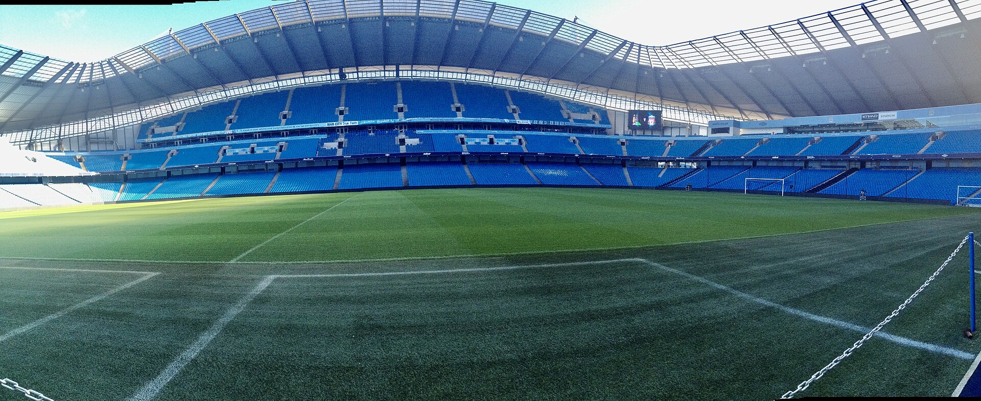 The Etihad Stadium, home of Manchester City (file photo)