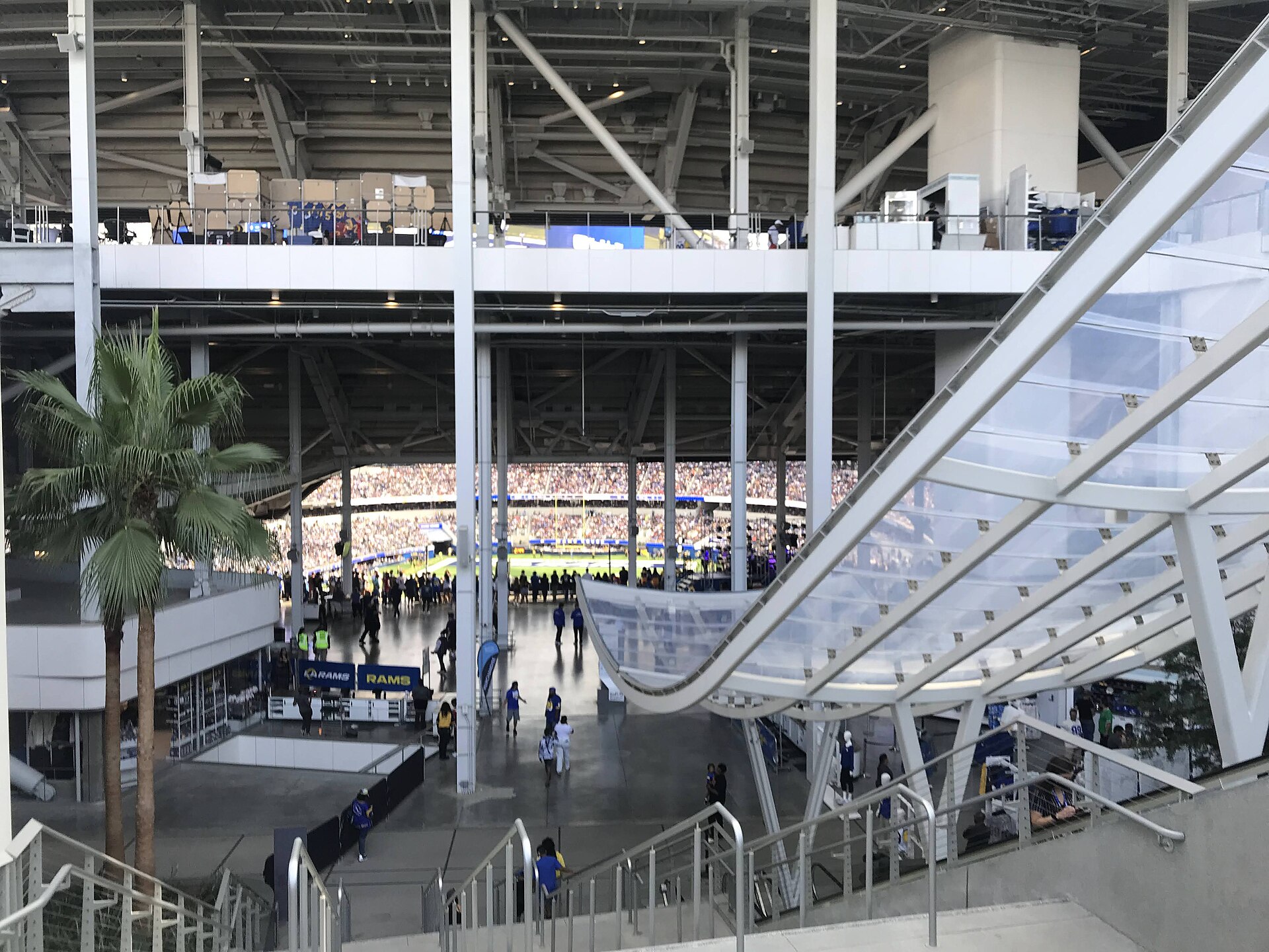 SoFi Stadium in Inglewood, home of the 0-4 Los Angeles Chargers