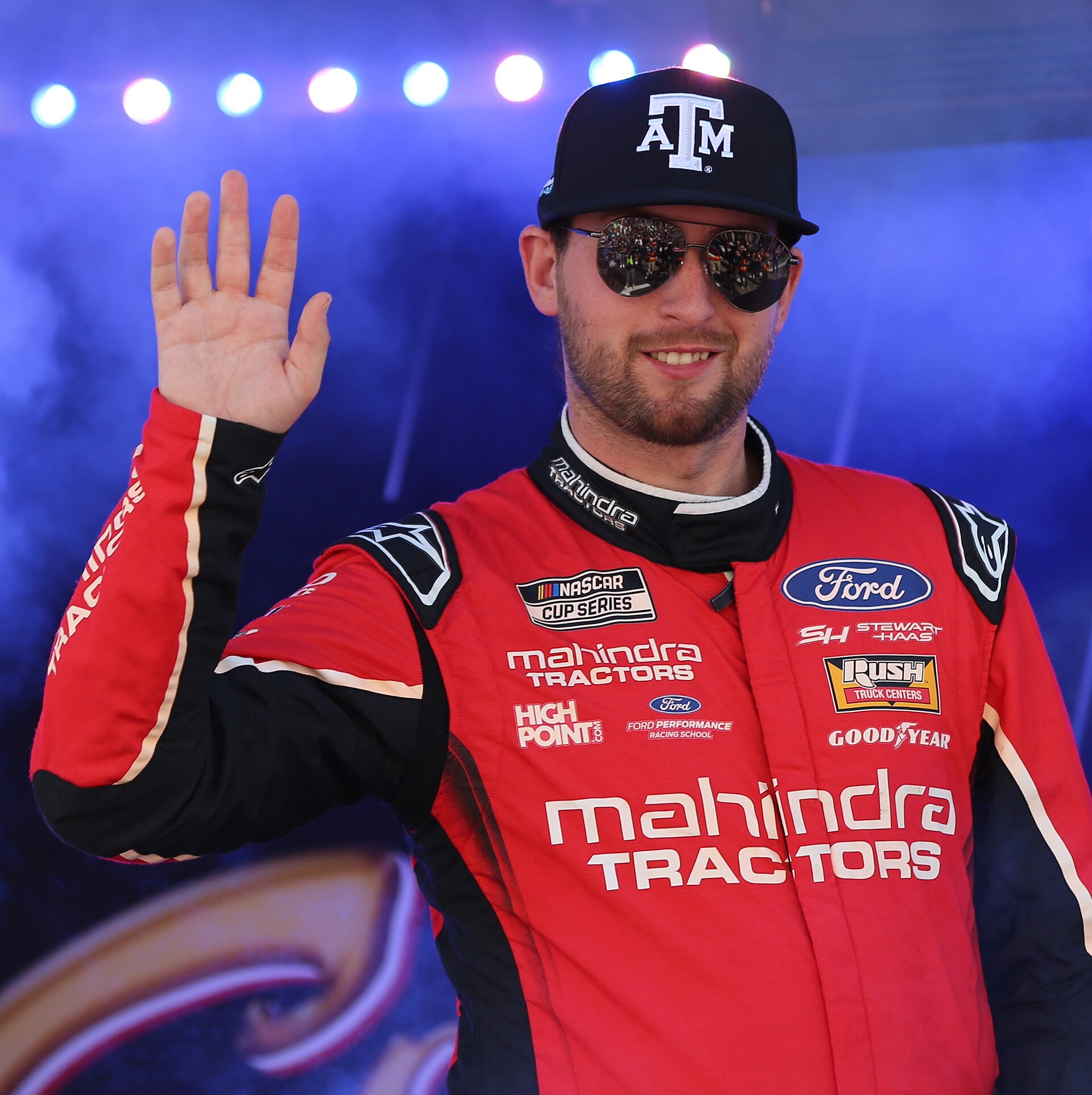 Chase Briscoe during driver introductions at Las Vegas Motor Speedway.