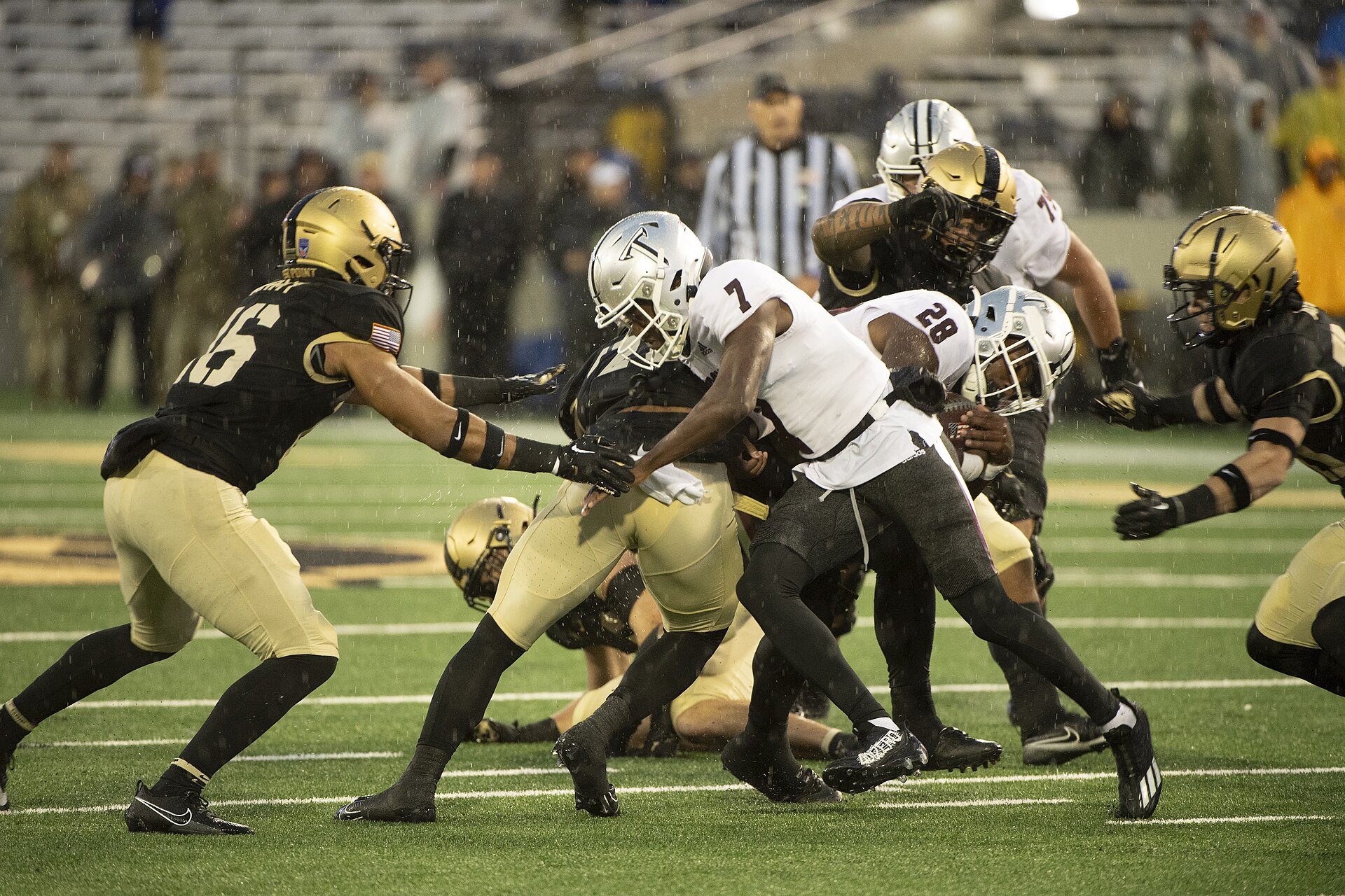 Troy Trojans football in action against Army