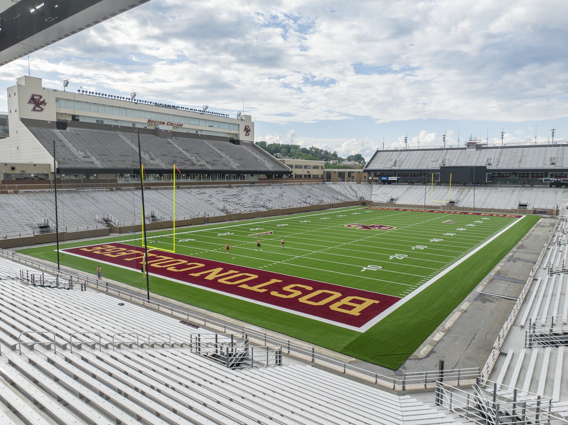 Alumni Stadium at Boston College on a college football Saturday