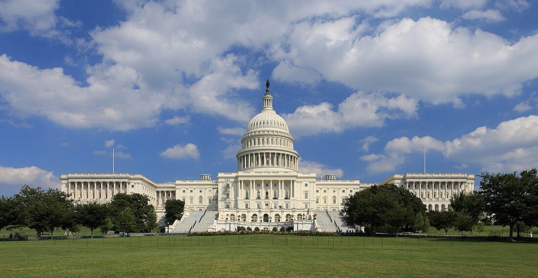 The west side of the U.S. Capitol building