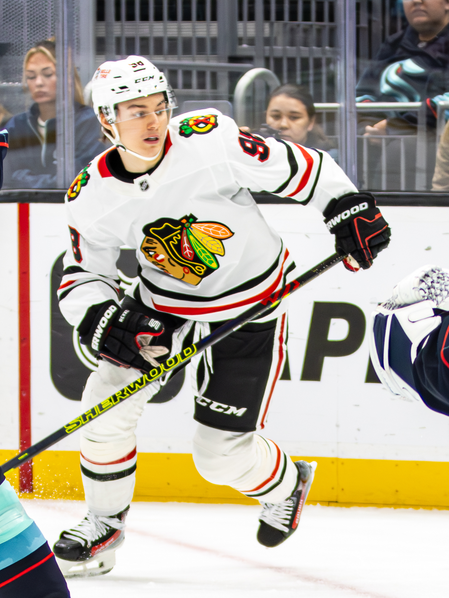 Connor Bedard, captain of the Chicago Blackhawks