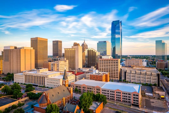 Oklahoma City skyline in daylight