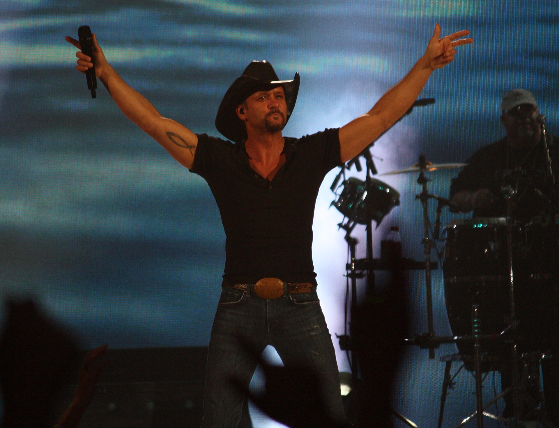 Tim McGraw performing live on stage