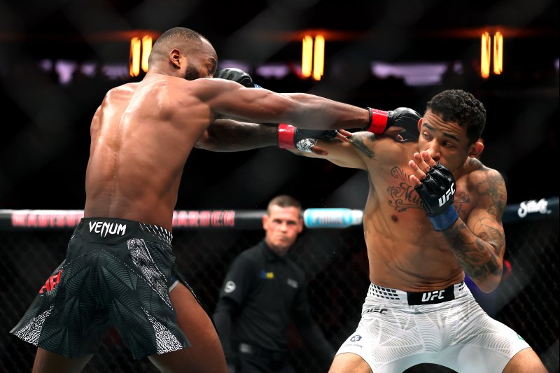 Carlos Prates after knocking out Leon Edwards at UFC 322 in Madison Square Garden.