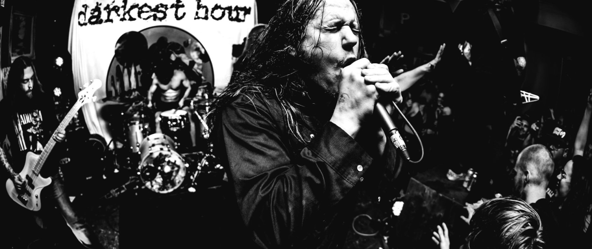 Darkest Hour vocalist John Henry performing