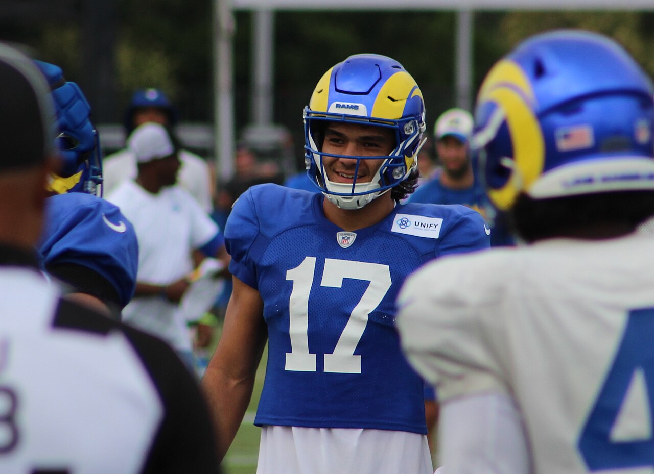 Puka Nacua, who now becomes the clear centerpiece of the Rams passing game (file photo)