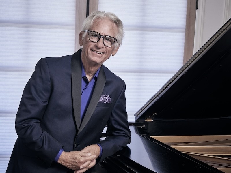 David Benoit at the piano during a live performance