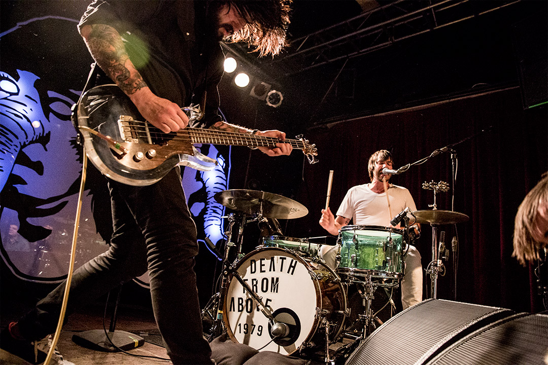 Death from Above 1979 performing live on stage