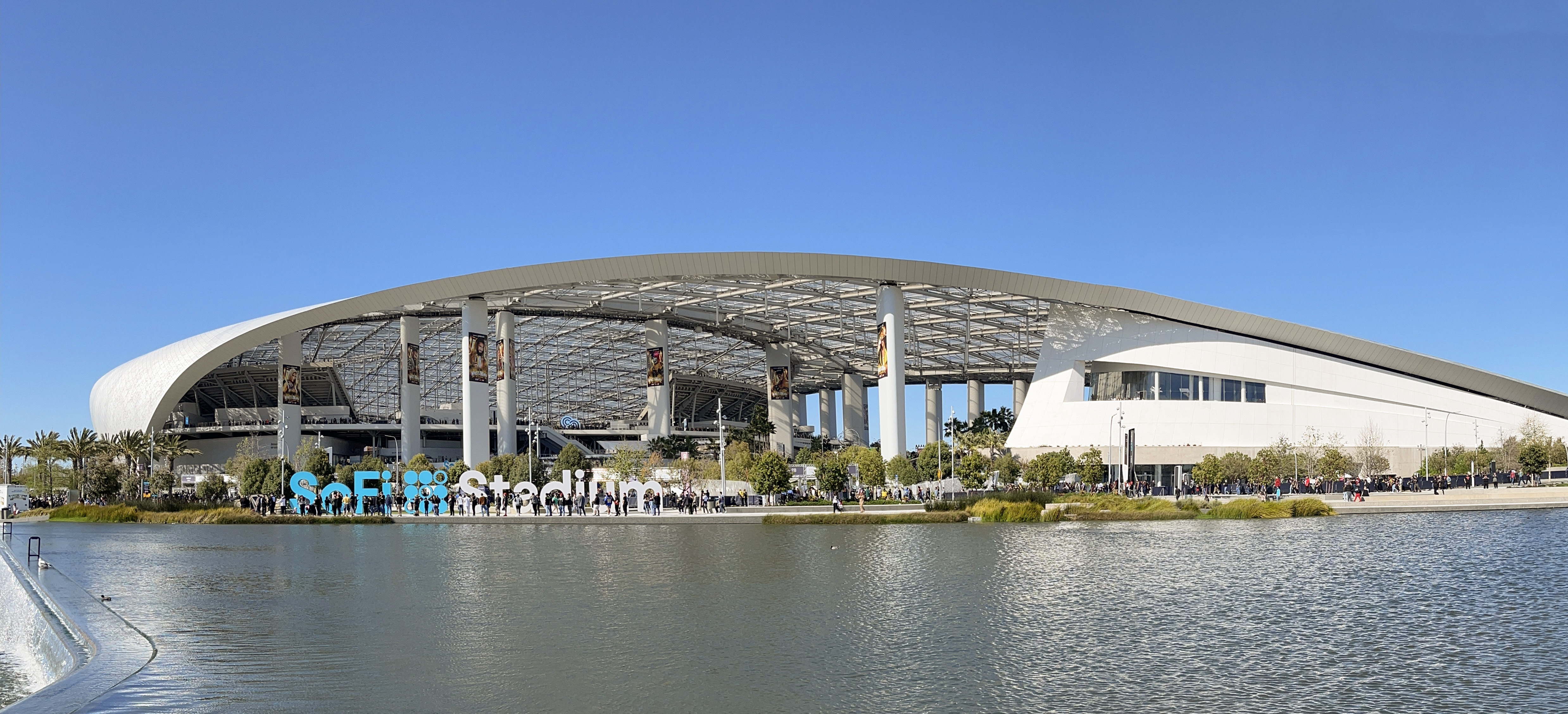 SoFi Stadium in Inglewood, where the Denver Broncos beat the Los Angeles Chargers 23-17 on Sunday