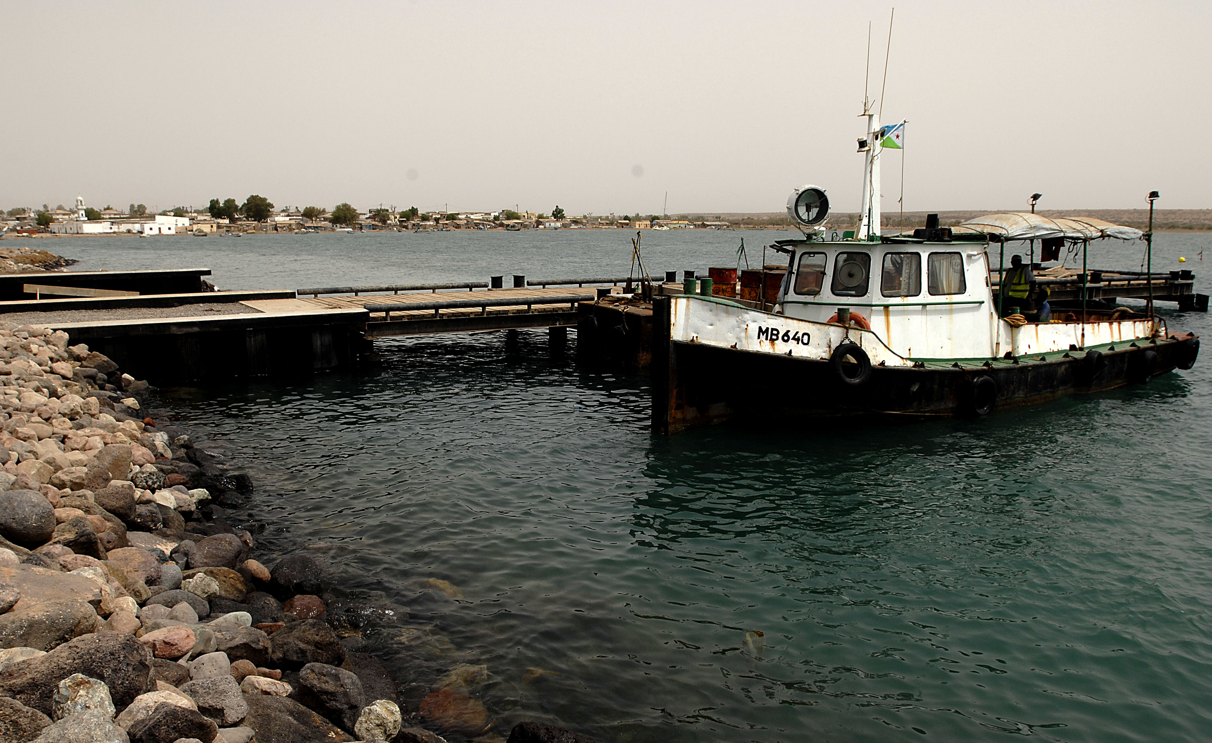 A boat moored at a pier in Obock, Djibouti (file photo)