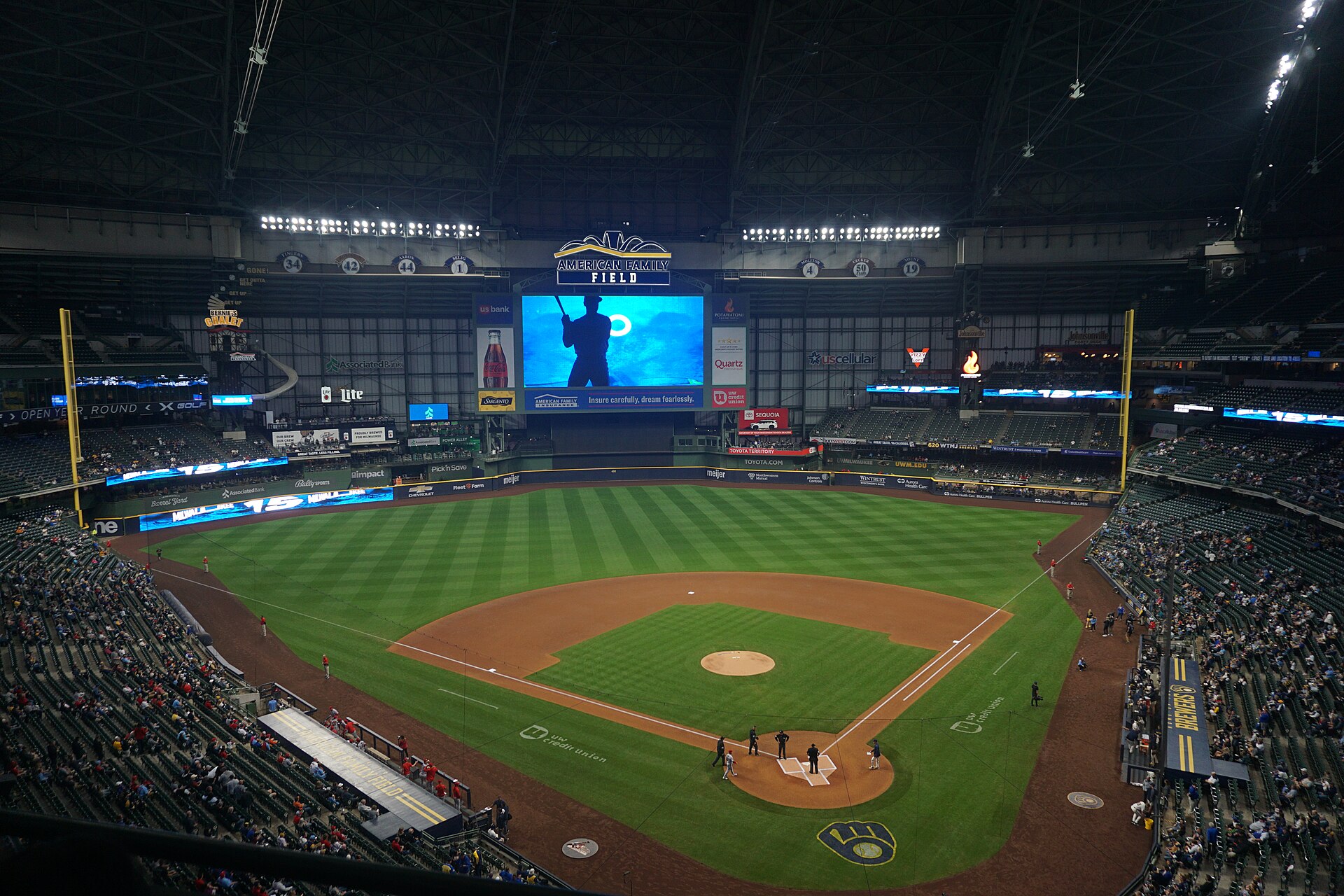 American Family Field in Milwaukee, where the Brewers host the Dodgers in NLCS Game 1 on Sunday