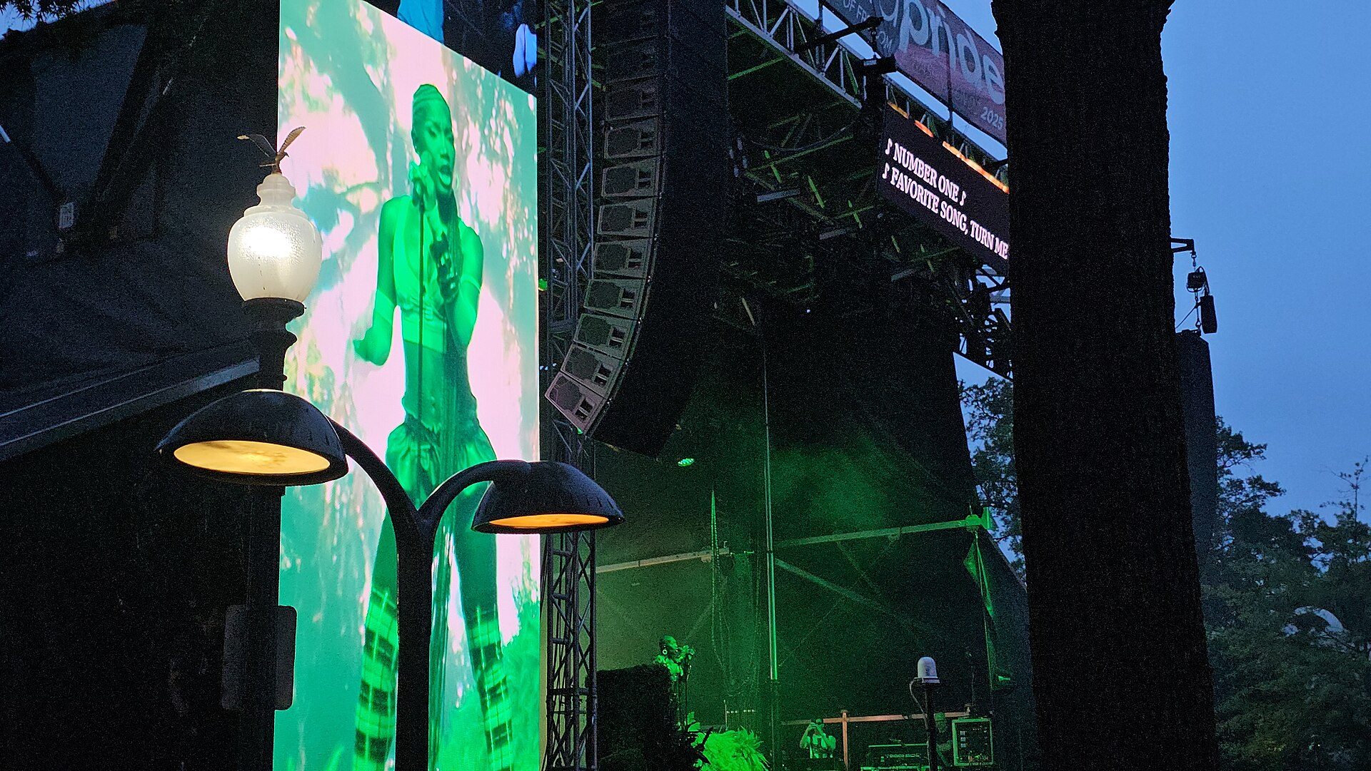 Doechii performing live on stage