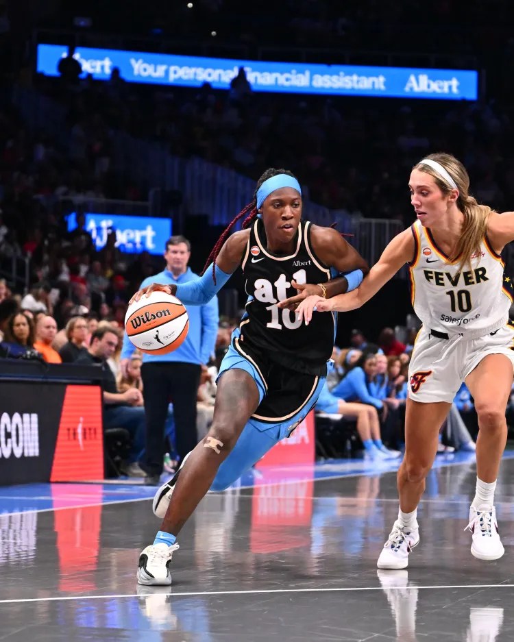 Atlanta Dream guard in action during the 2026 WNBA season.