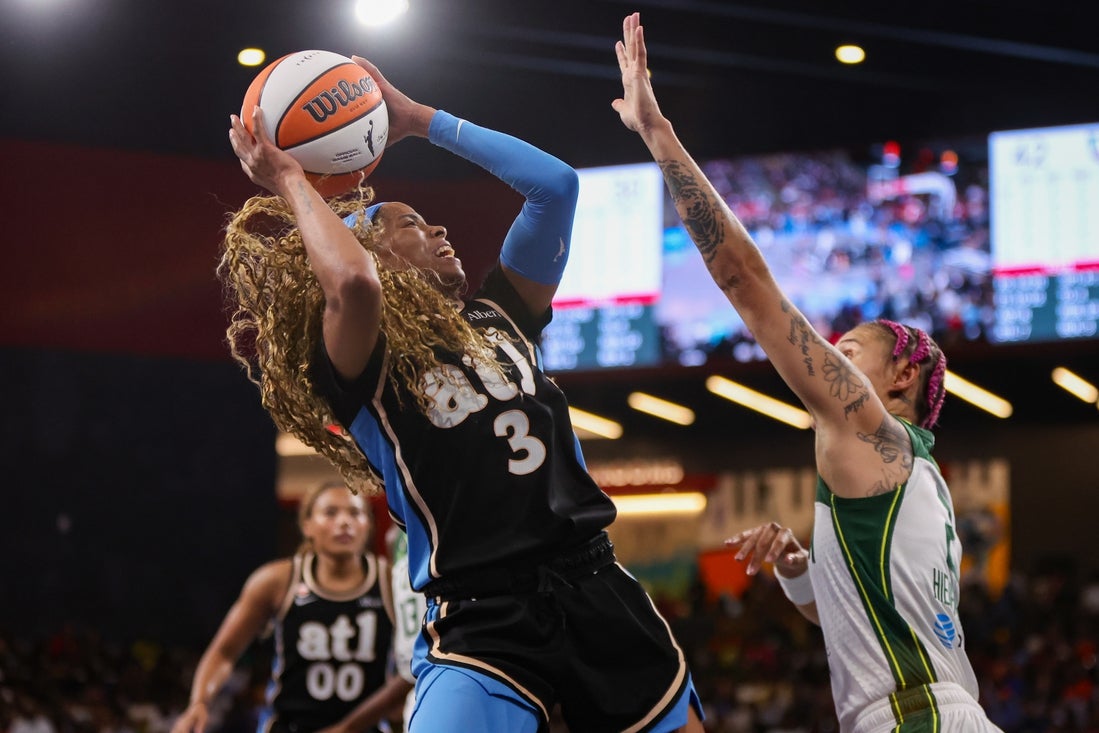 Atlanta Dream in action against the Seattle Storm this season.