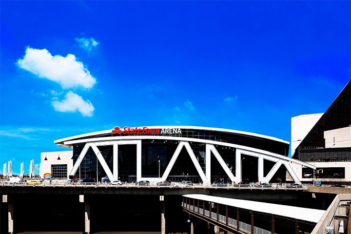 The downtown Atlanta skyline.