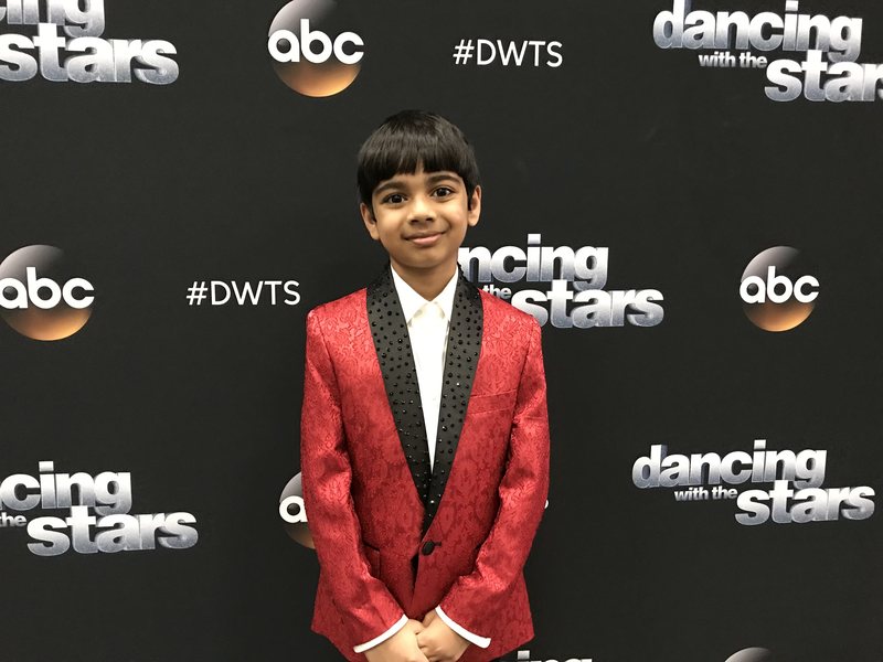 The Dancing With the Stars stage lit up for a performance