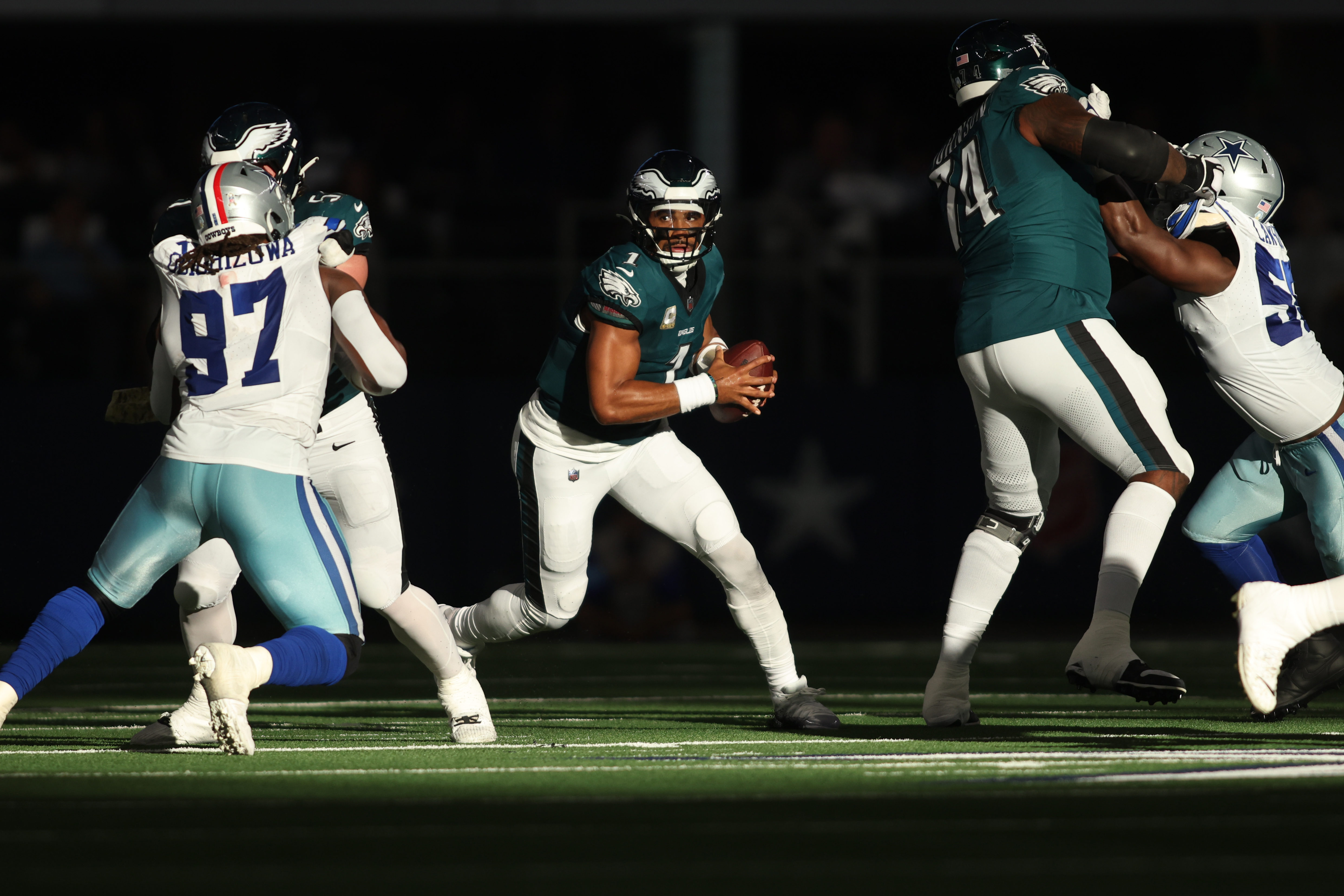 The Philadelphia Eagles in action against the Dallas Cowboys (file photo)