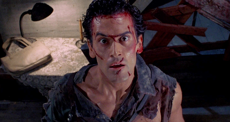 Bruce Campbell as Ash in the Evil Dead films