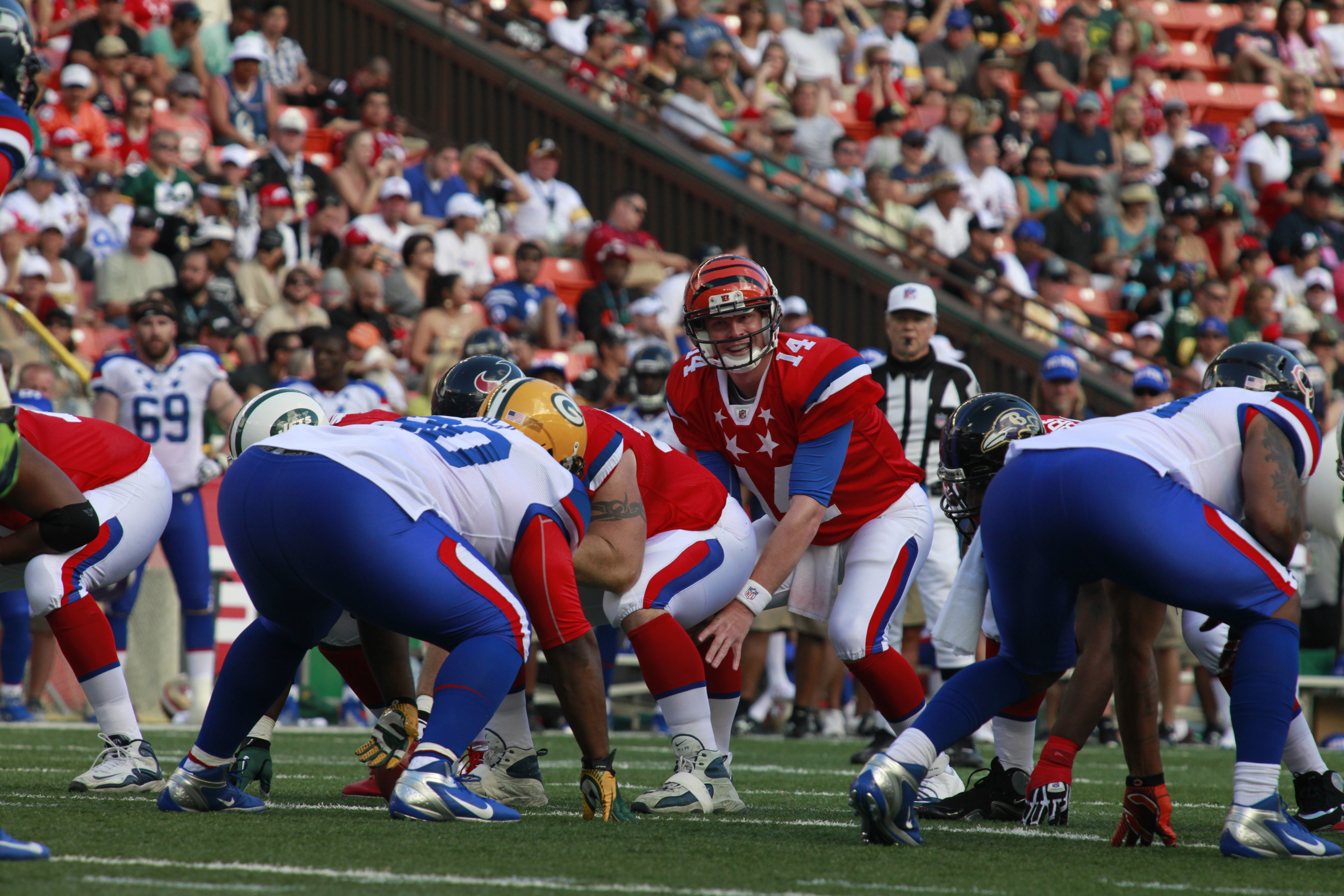 Andy Dalton during his long NFL career as a starting quarterback, file photo