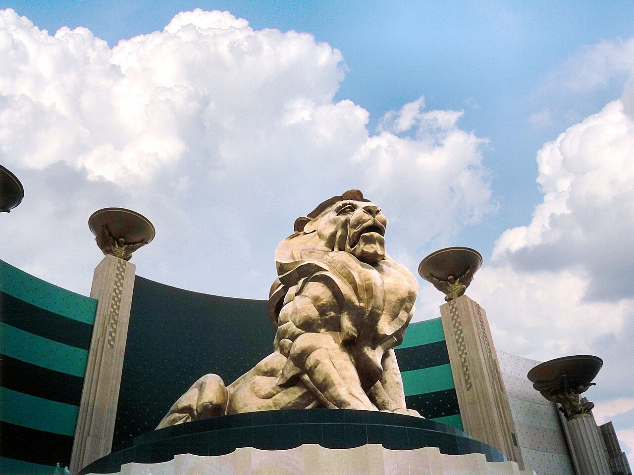 The Las Vegas Strip corridor near the MGM Grand, part of the Grand Prix circuit area