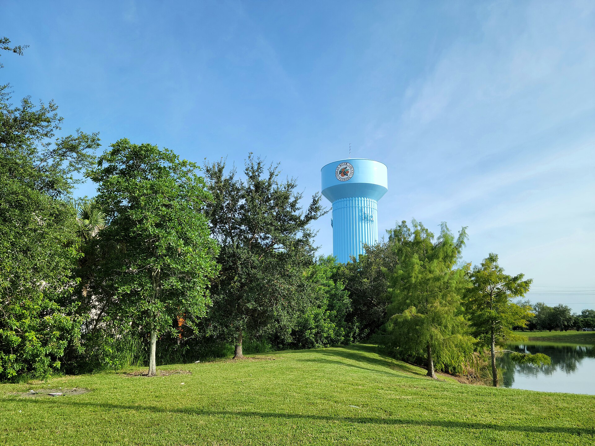 The Indian River County water tower in Vero Beach, Florida