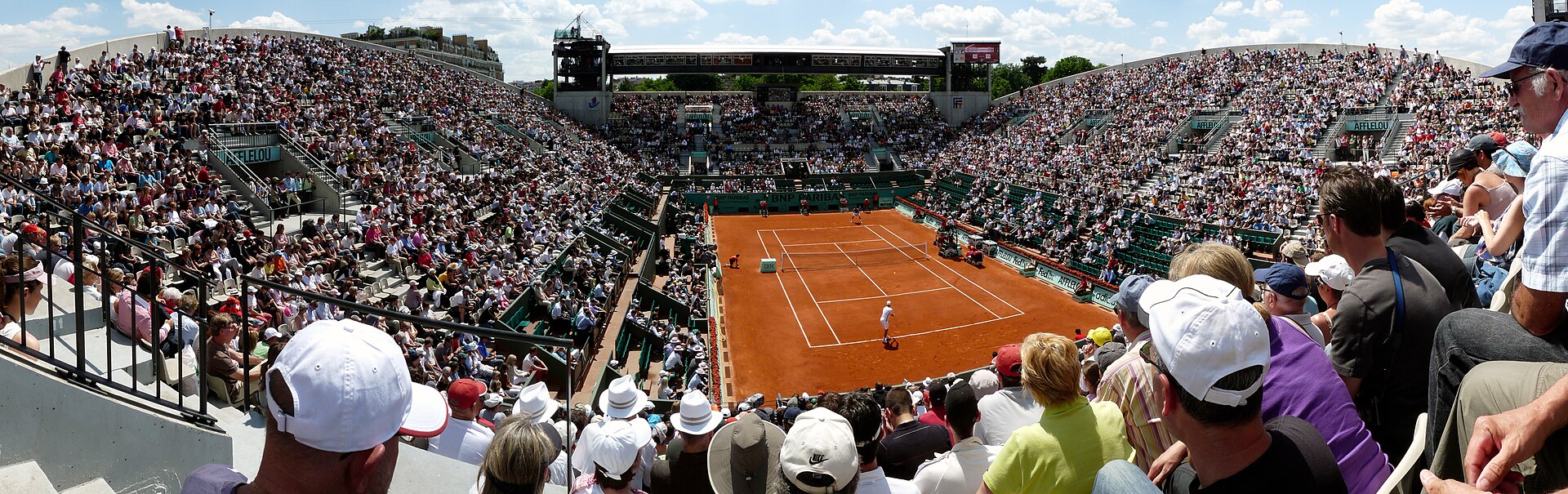 A clay court at Roland Garros in Paris (file photo)