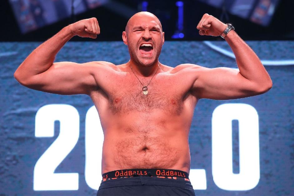 Tyson Fury — the former champion faces Anthony Joshua in Cardiff on December 11.