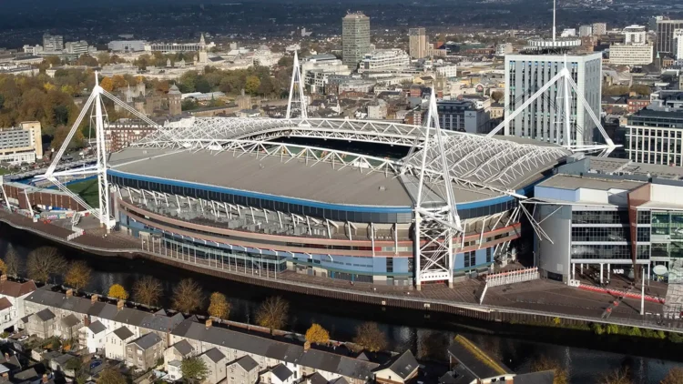 The Principality Stadium in Cardiff, Wales — home of the December 11 Fury-Joshua super-fight on Netflix.