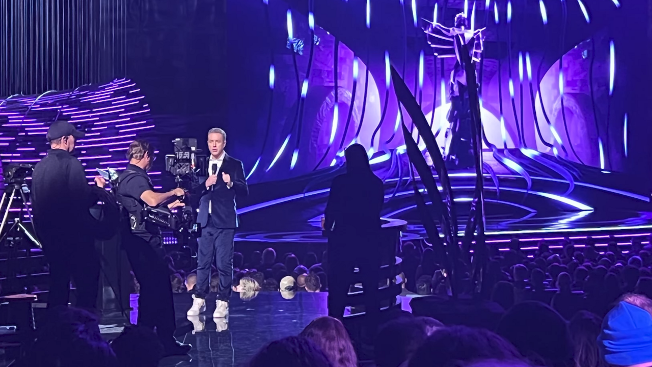 Geoff Keighley presenting at The Game Awards in Los Angeles