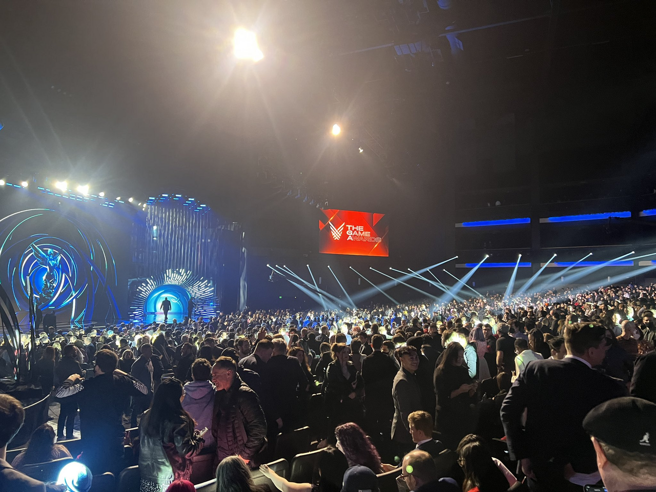 The audience inside the theater during The Game Awards ceremony