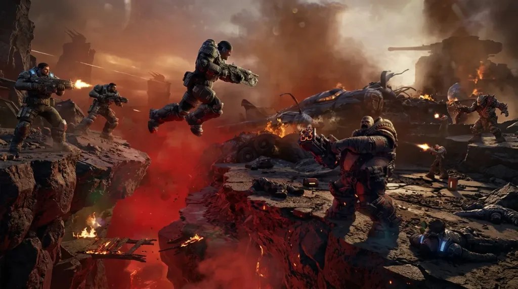 Official Gears of War: E-Day key art