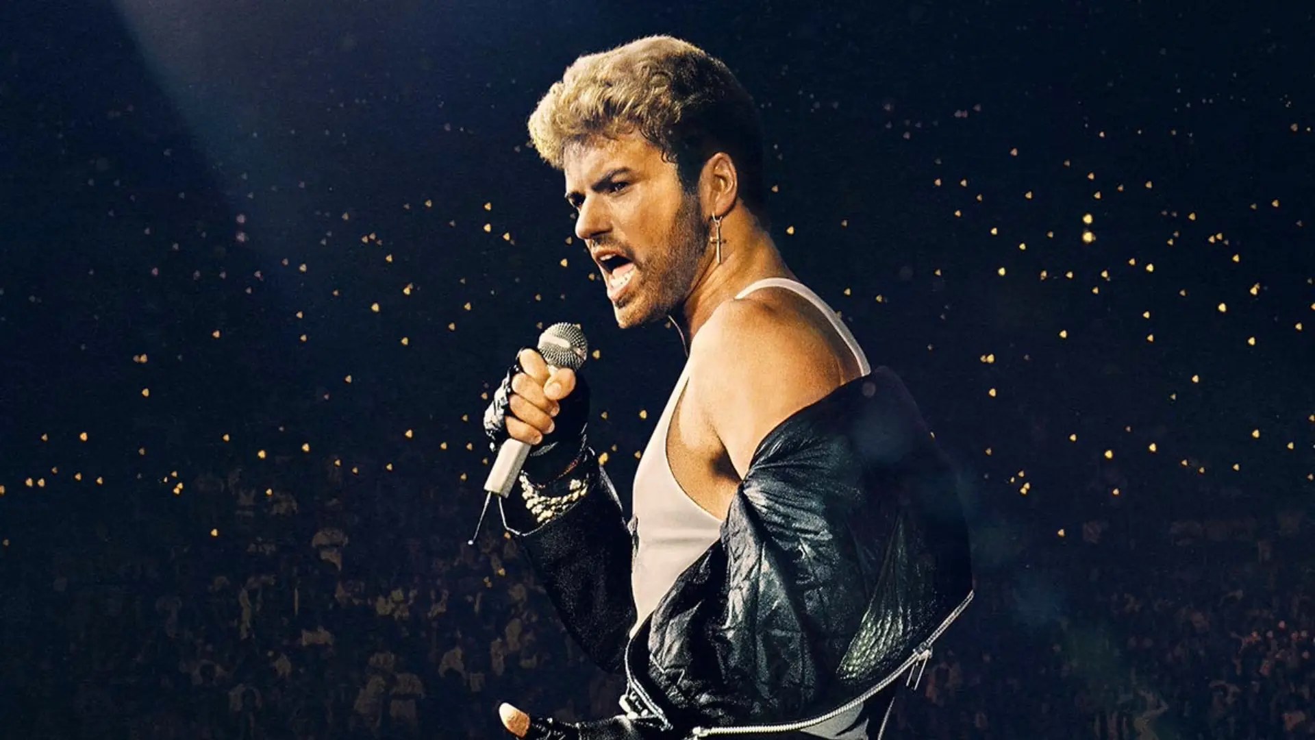 George Michael on the Faith Tour in 1988 — the tour that made him a bona fide solo pop superstar.