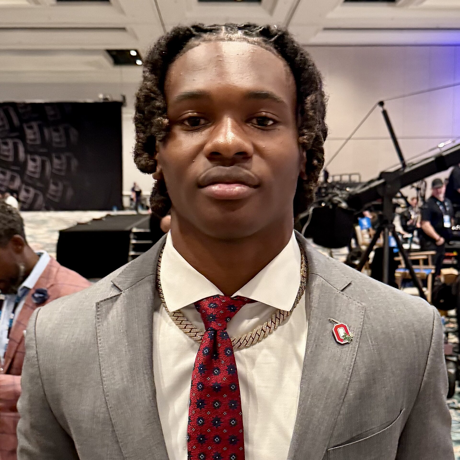 Ohio State wide receiver Jeremiah Smith, the Heisman Trophy frontrunner