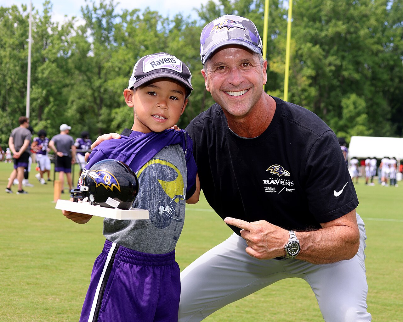 Giants head coach John Harbaugh at practice (file photo)