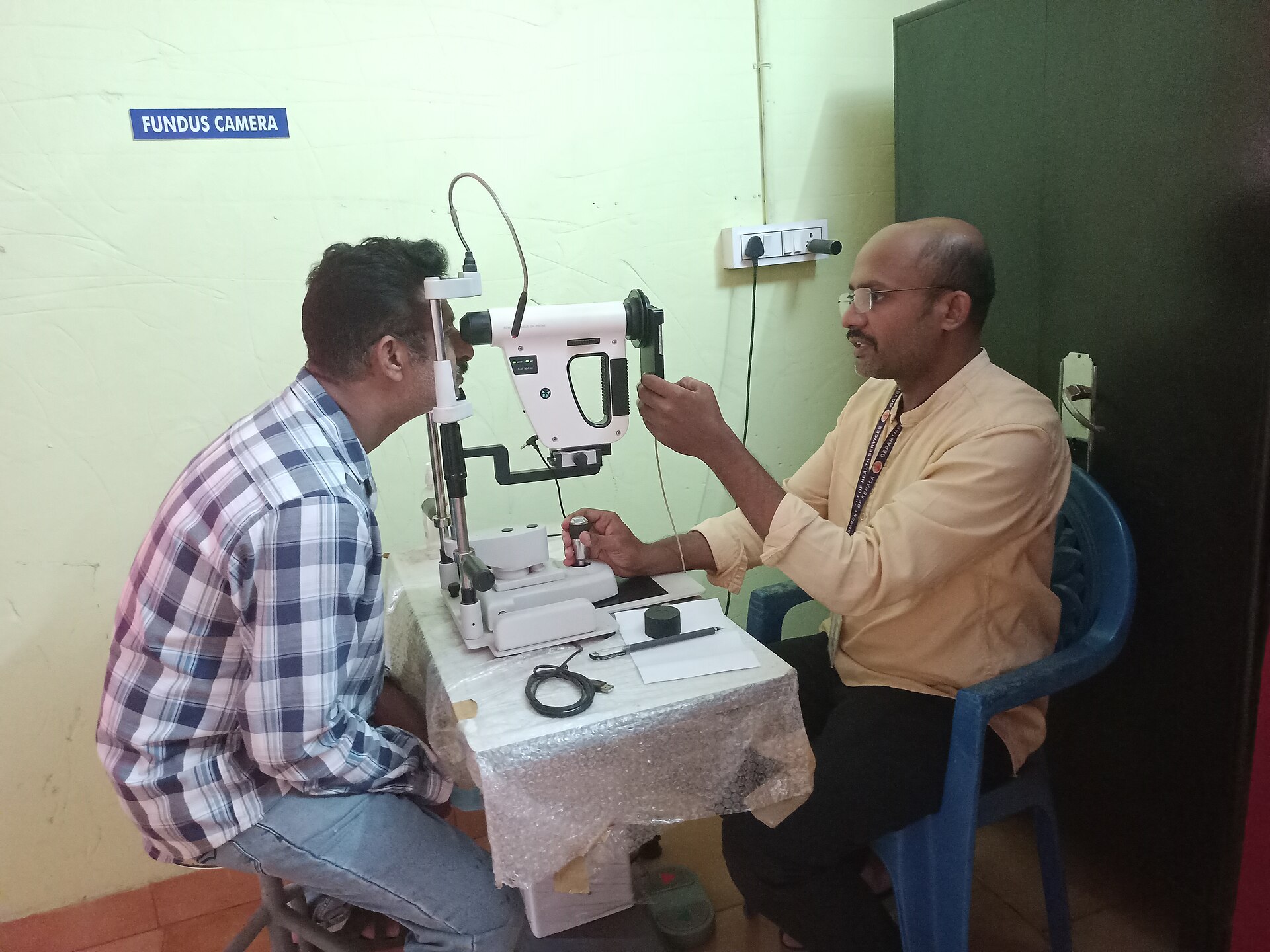 A fundus examination of the eye (file photo)