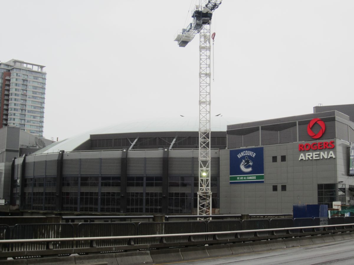 Rogers Arena in Vancouver, British Columbia.