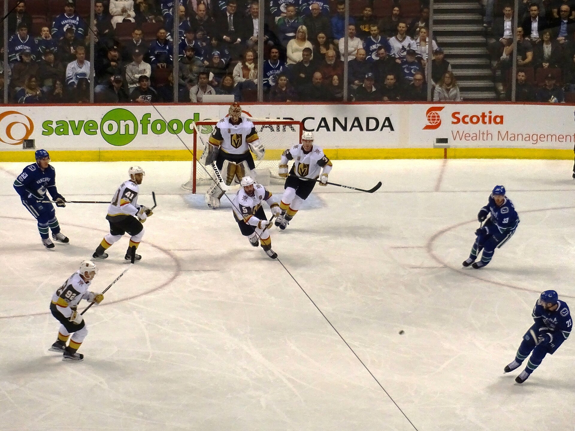 Vegas Golden Knights in action at T-Mobile Arena in Las Vegas (file photo)
