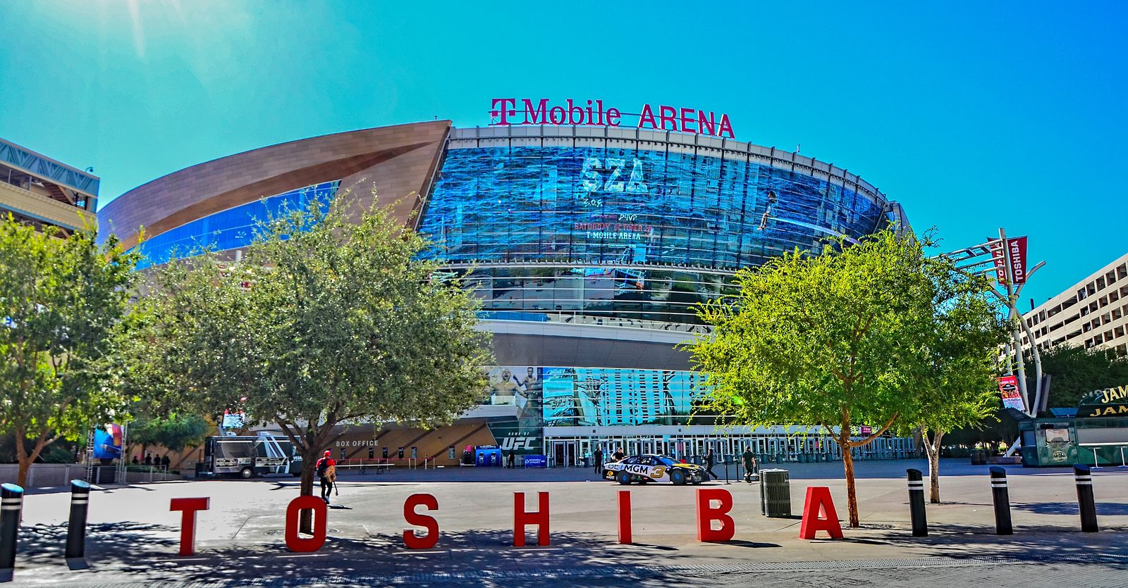 T-Mobile Arena in Las Vegas — the Golden Knights beat the Kings 2-1 in overtime Saturday night