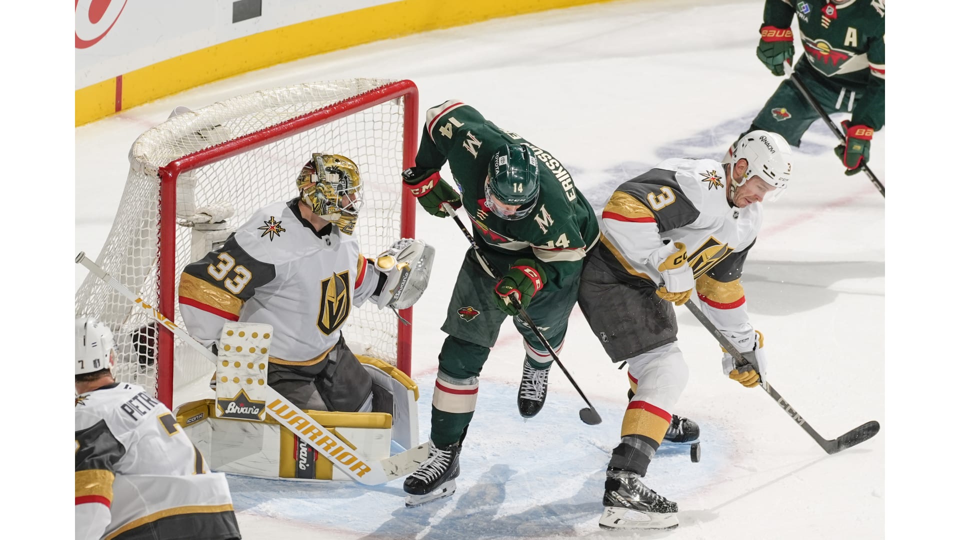 File photo: Vegas Golden Knights against the Minnesota Wild in St. Paul