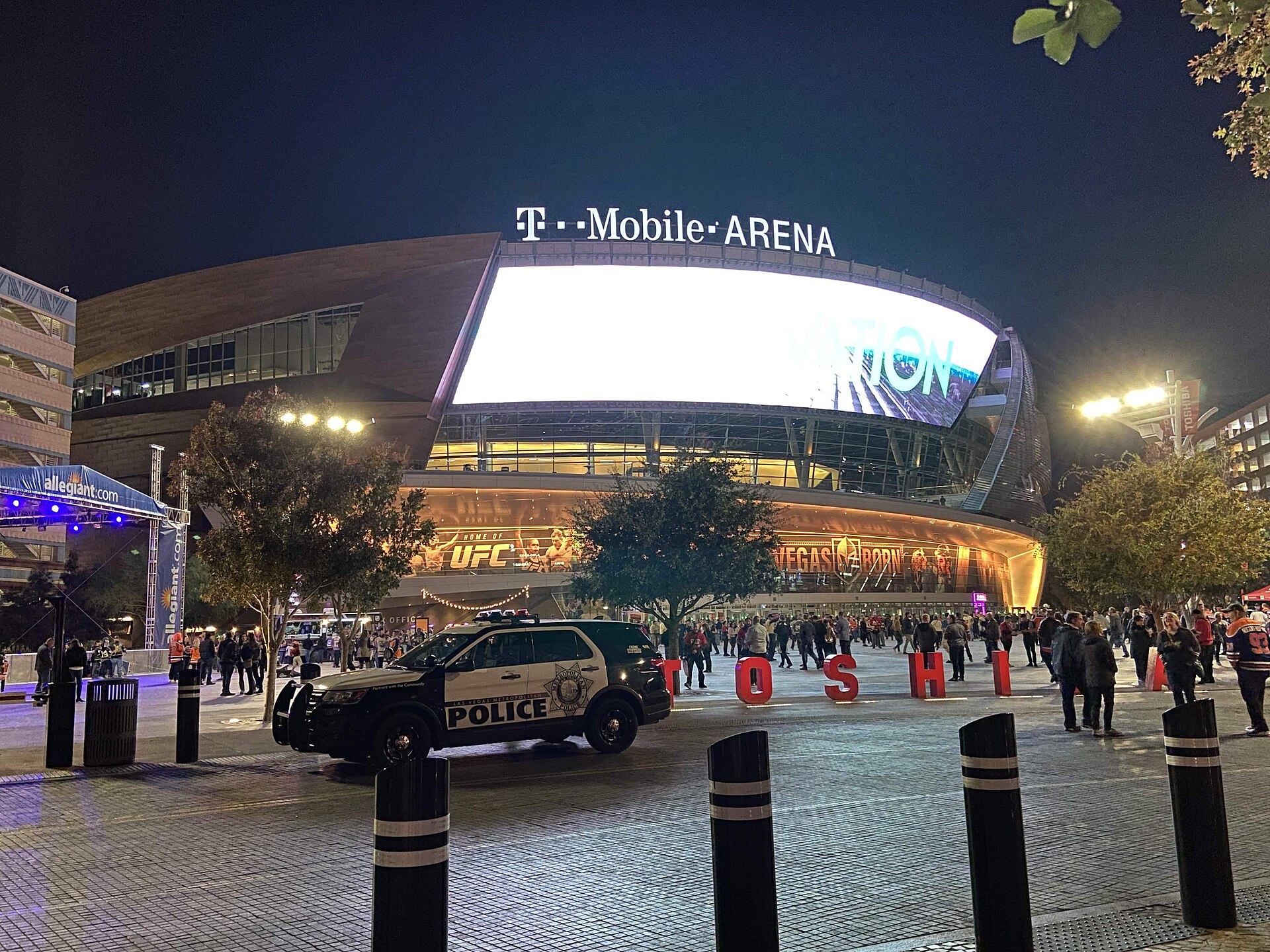 T-Mobile Arena in Las Vegas, home of the Golden Knights