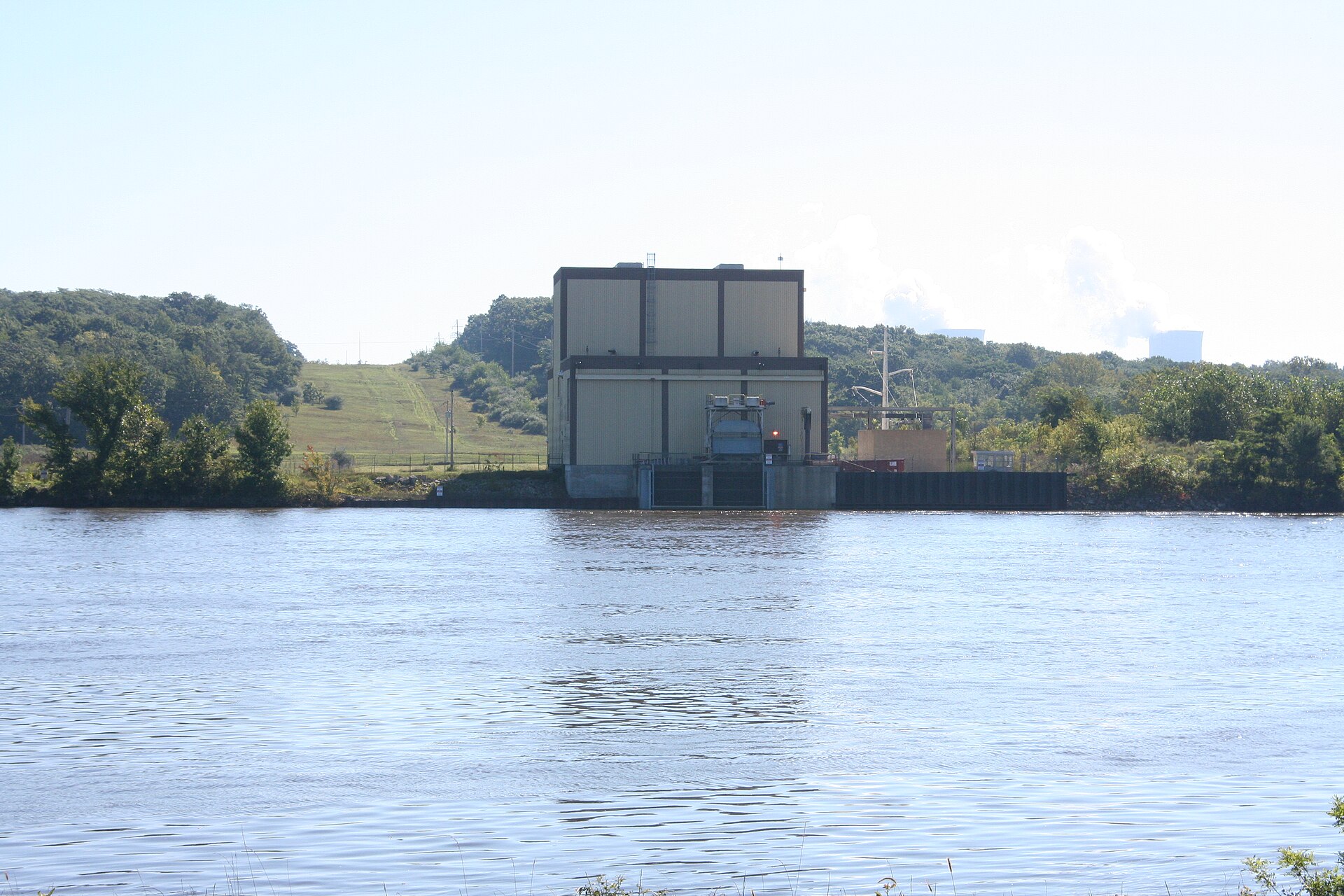 Another view of the Byron nuclear power plant in Illinois with its cooling towers