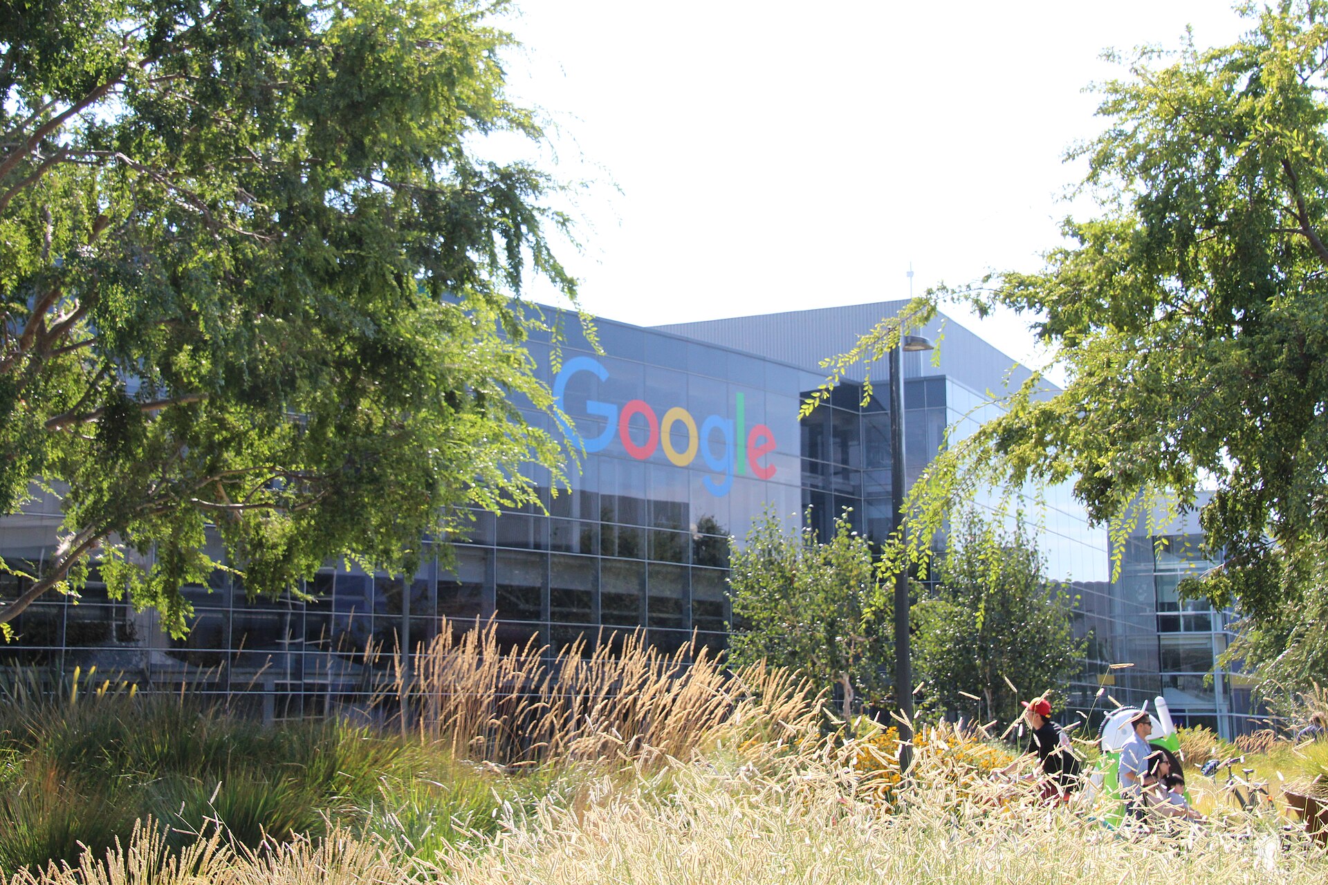 Outside the Googleplex in Mountain View, California